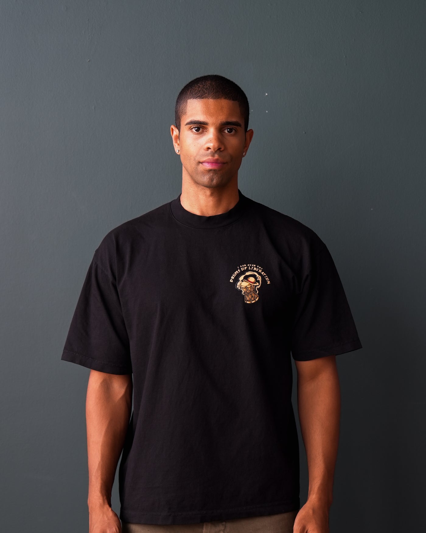 Drums of Liberation T-Shirt / Black