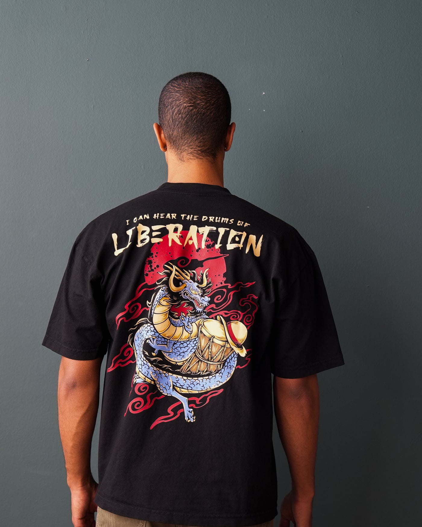 Drums of Liberation T-Shirt / Black