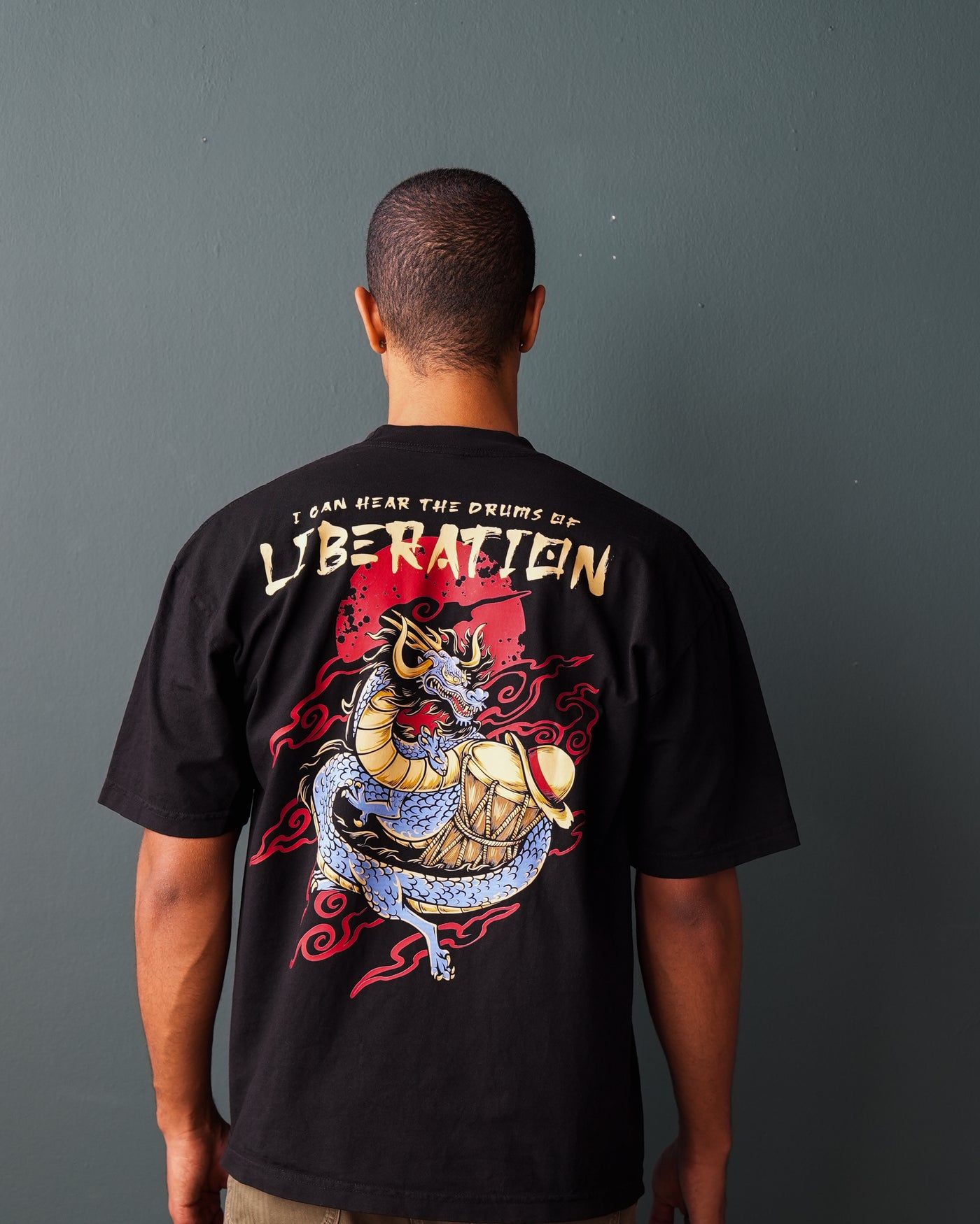 Drums of Liberation T-Shirt / Black