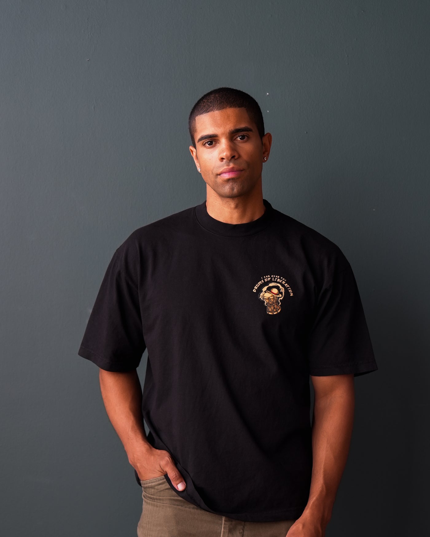 Drums of Liberation T-Shirt / Black