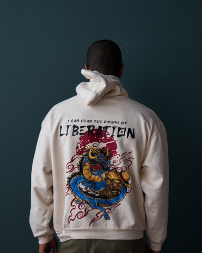 Drums of Liberation Hoodie / Cream