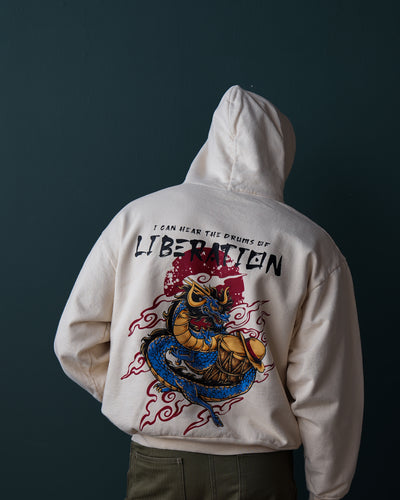 Drums of Liberation Hoodie / Cream