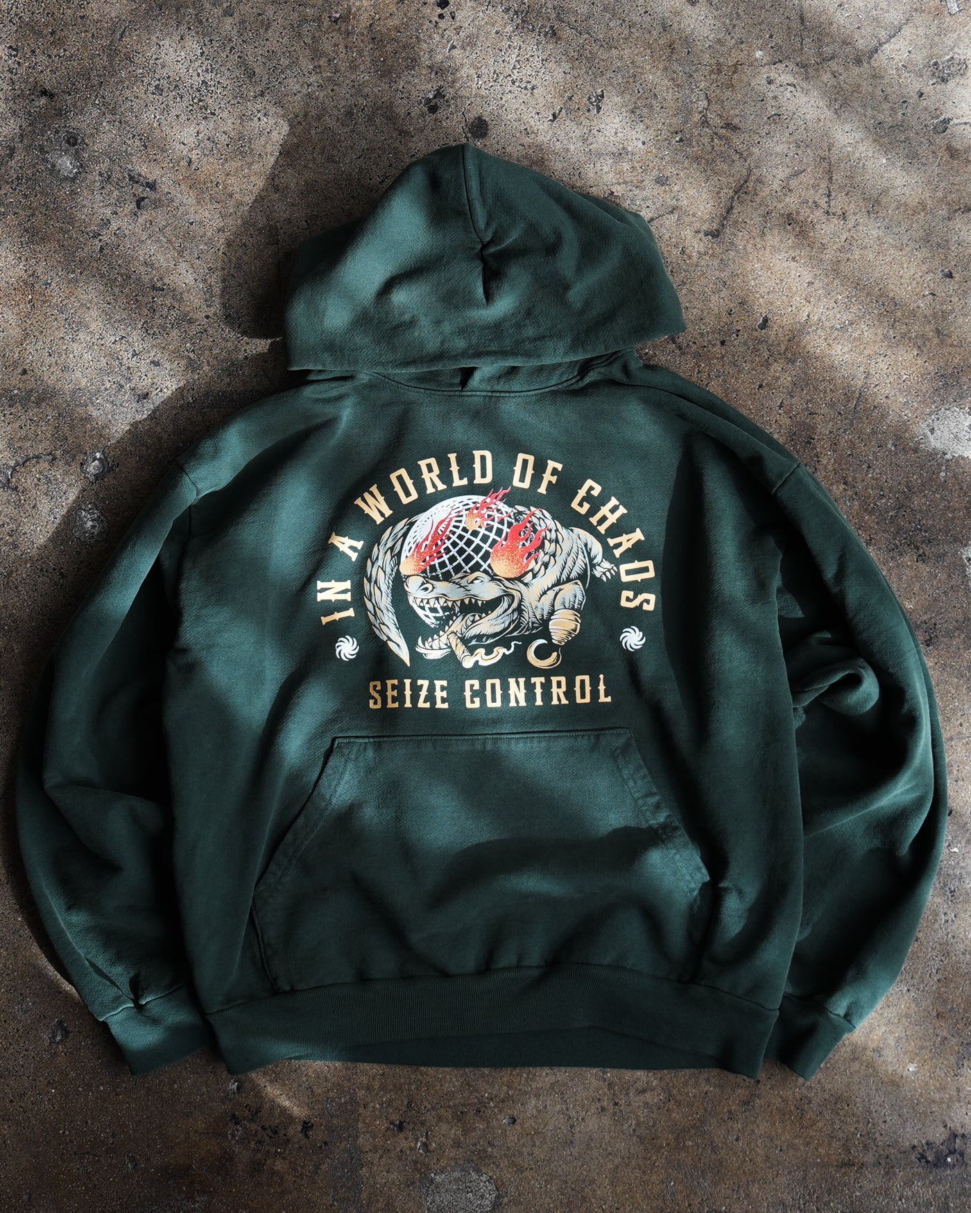 Seize Control Croc Hoodie / Green