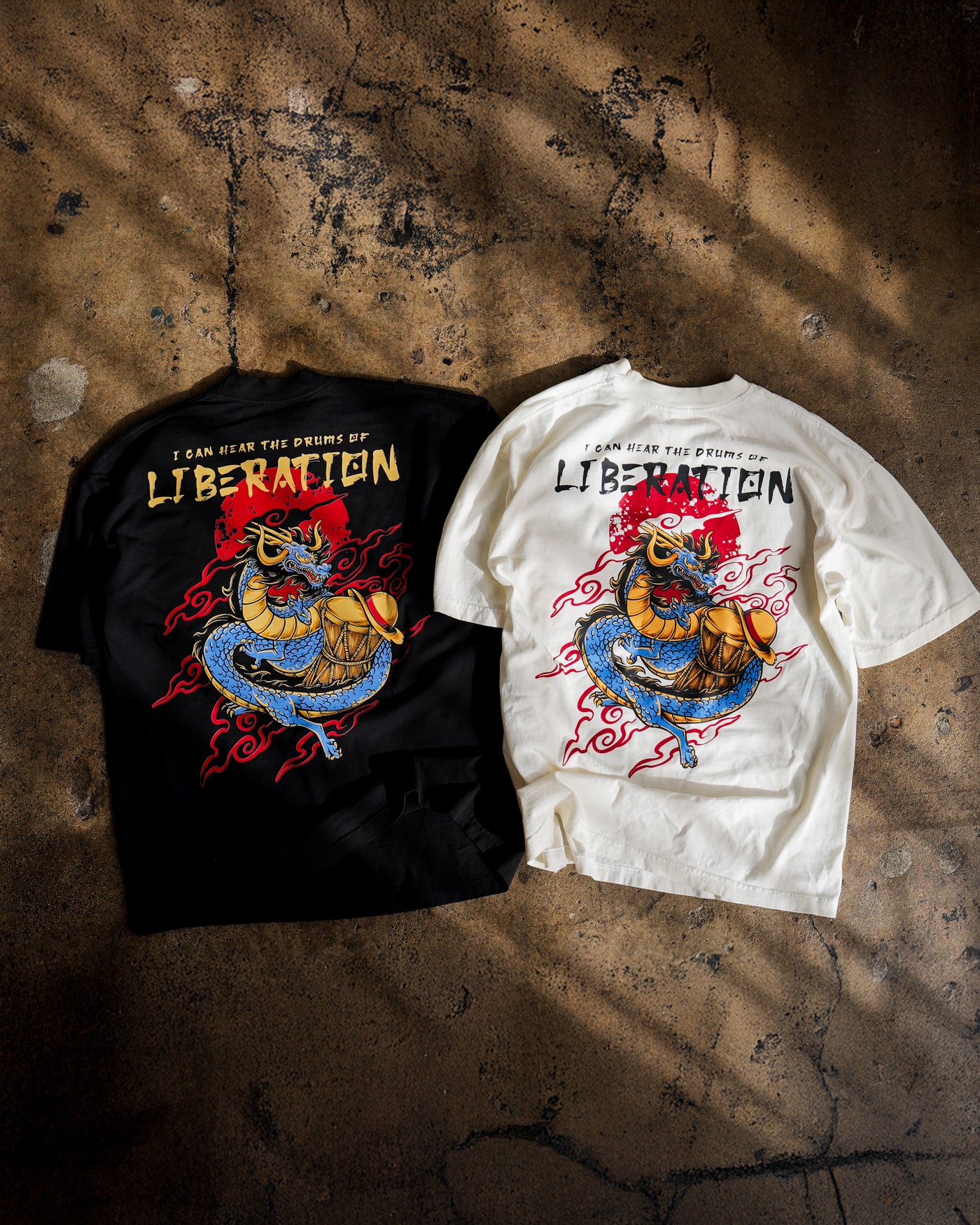 Drums of Liberation T-Shirt / Cream