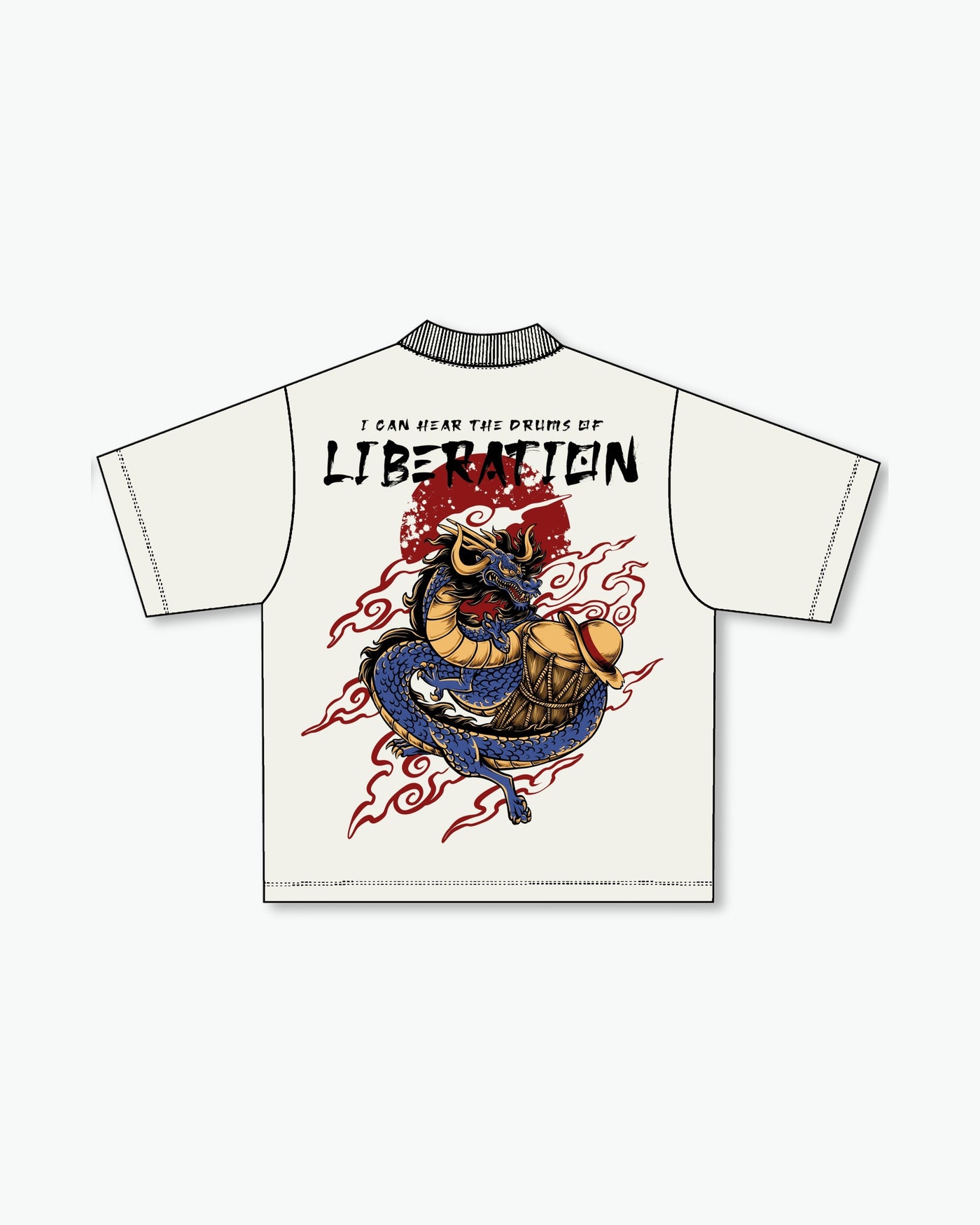 Drums of Liberation T-Shirt / Cream