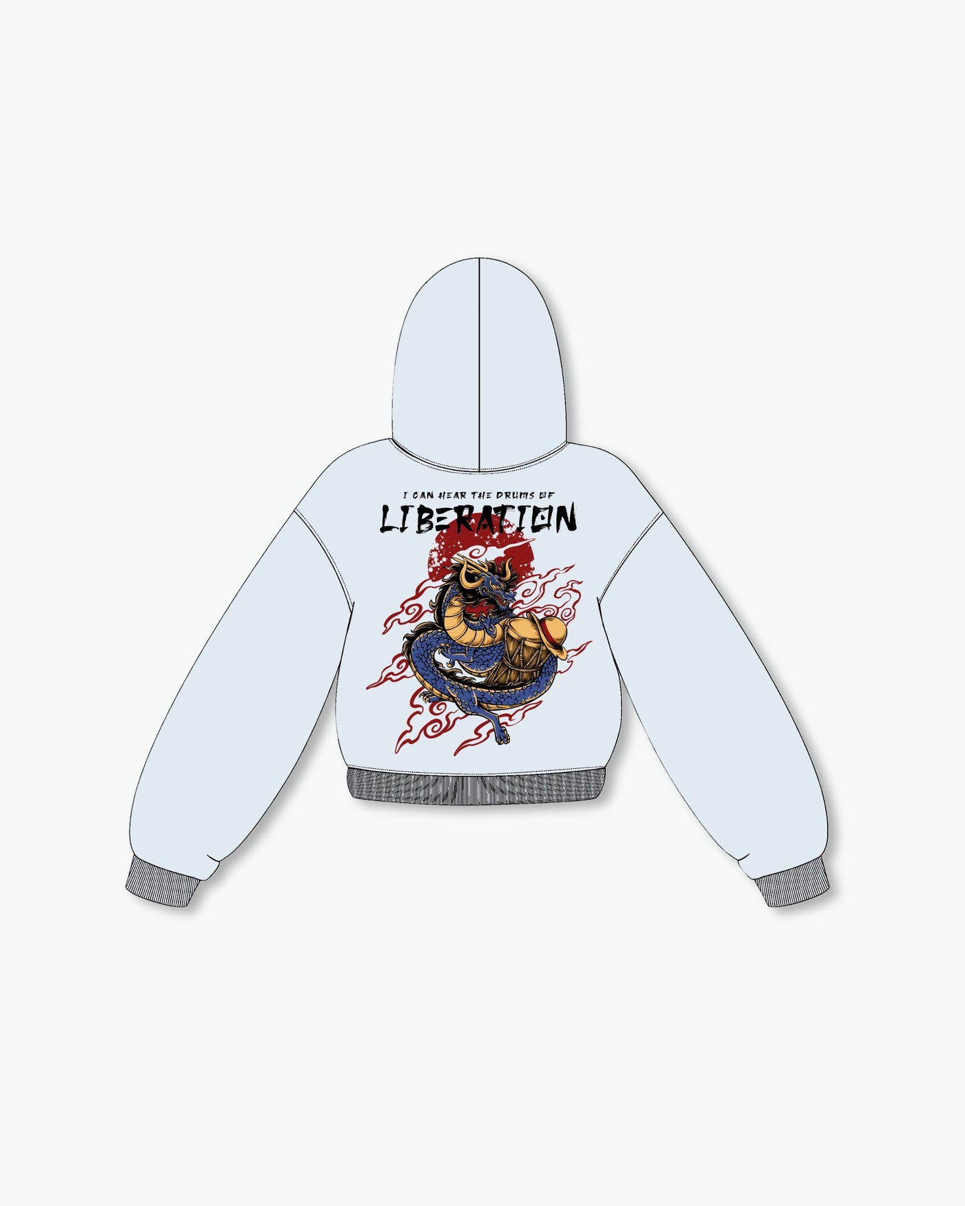 Drums of Liberation Hoodie / Cloud Blue