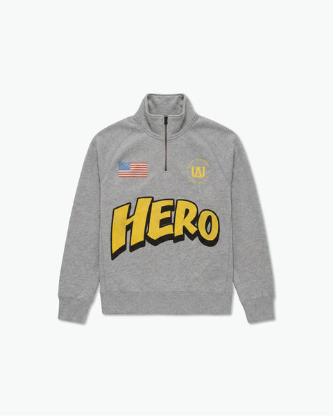 Hero Half-Zip Jacket / Heather Grey – Otaku Complex
