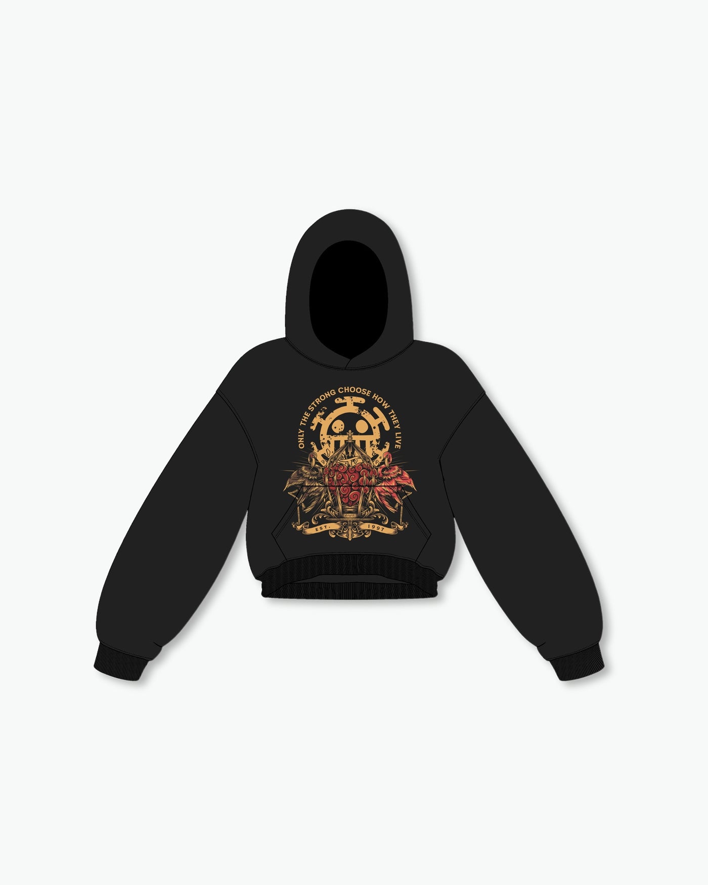 Only The Strong Get To Choose Law Hoodie / Black
