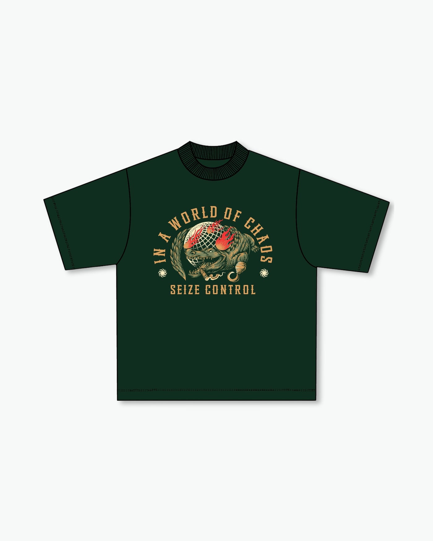 Seize Control Croc T-Shirt / Green